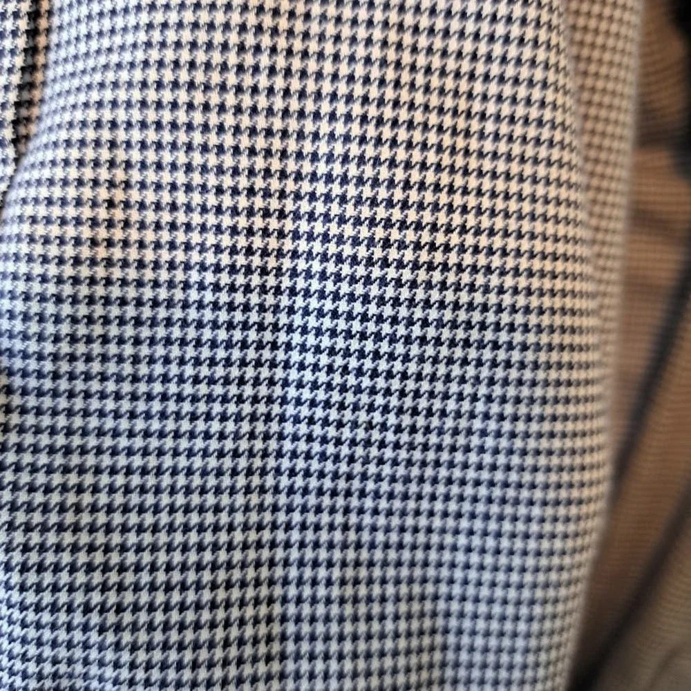 Polo Ralph Lauren Curham Classic Fit Shirt Mens Medium Blue White Houndstooth